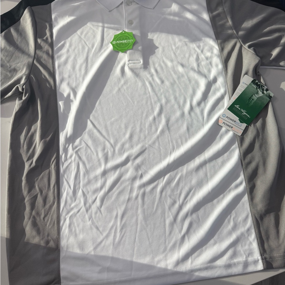 Hogan White and Gray Polo Shirt